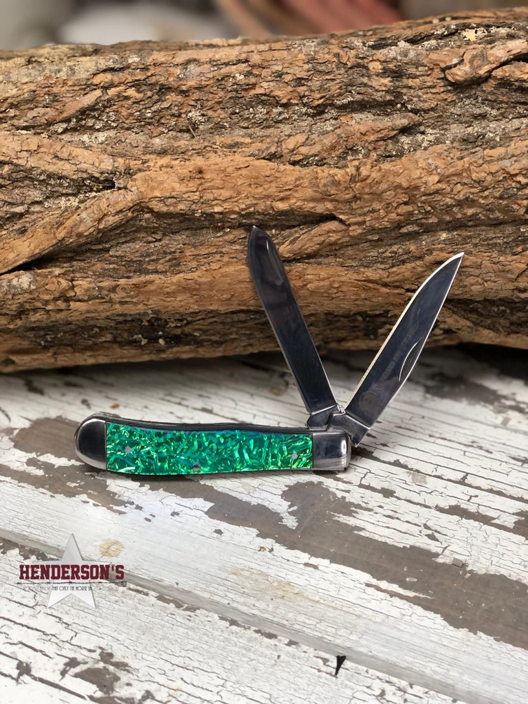 Circle SH Knife ~ Teal Shimmer - Henderson's Western Store