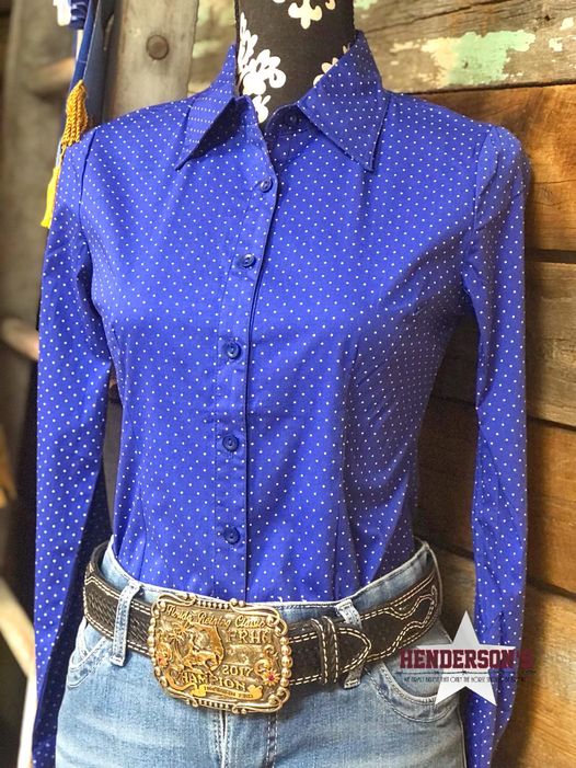 Classic Button Down Shirt ~ Royal Blue - Henderson's Western Store