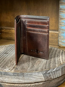 Load image into Gallery viewer, Men&#39;s Leather Wallet by Montana West ~ Coffee - Henderson&#39;s Western Store