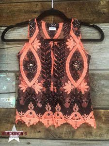 Load image into Gallery viewer, Coral Craze Youth &quot;Mini&quot; Show Vest - Henderson&#39;s Western Store