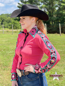 Load image into Gallery viewer, Conceal Zipper Show Shirt ~ Coral Reef - Henderson&#39;s Western Store