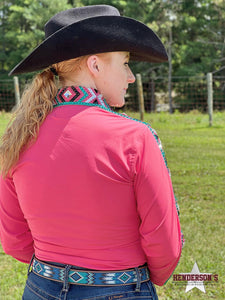 Load image into Gallery viewer, Conceal Zipper Show Shirt ~ Coral Reef - Henderson&#39;s Western Store