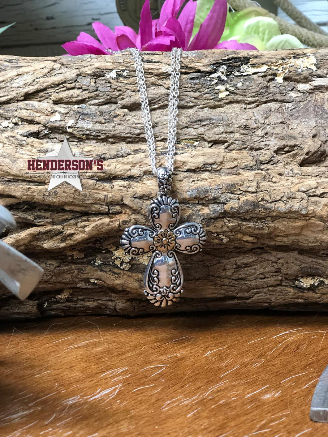 Paisley Cross Necklace - Henderson's Western Store