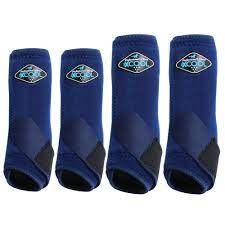 Load image into Gallery viewer, 2X Cool Sports Medicine Boots 4 Pack ~ Navy - Henderson&#39;s Western Store