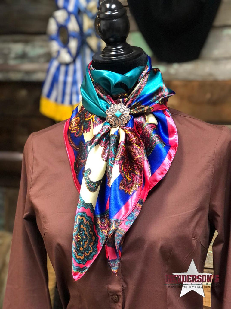 Rodeo Drive Wild Rags/Scarf ~ Electric Turquoise - Henderson's Western Store