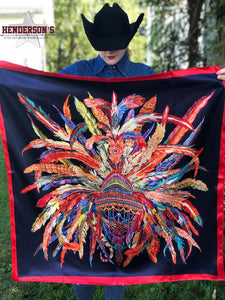 Load image into Gallery viewer, Rodeo Drive Wild Rags/Scarf ~ Feather Frenzy scarfs Rodeo Drive   