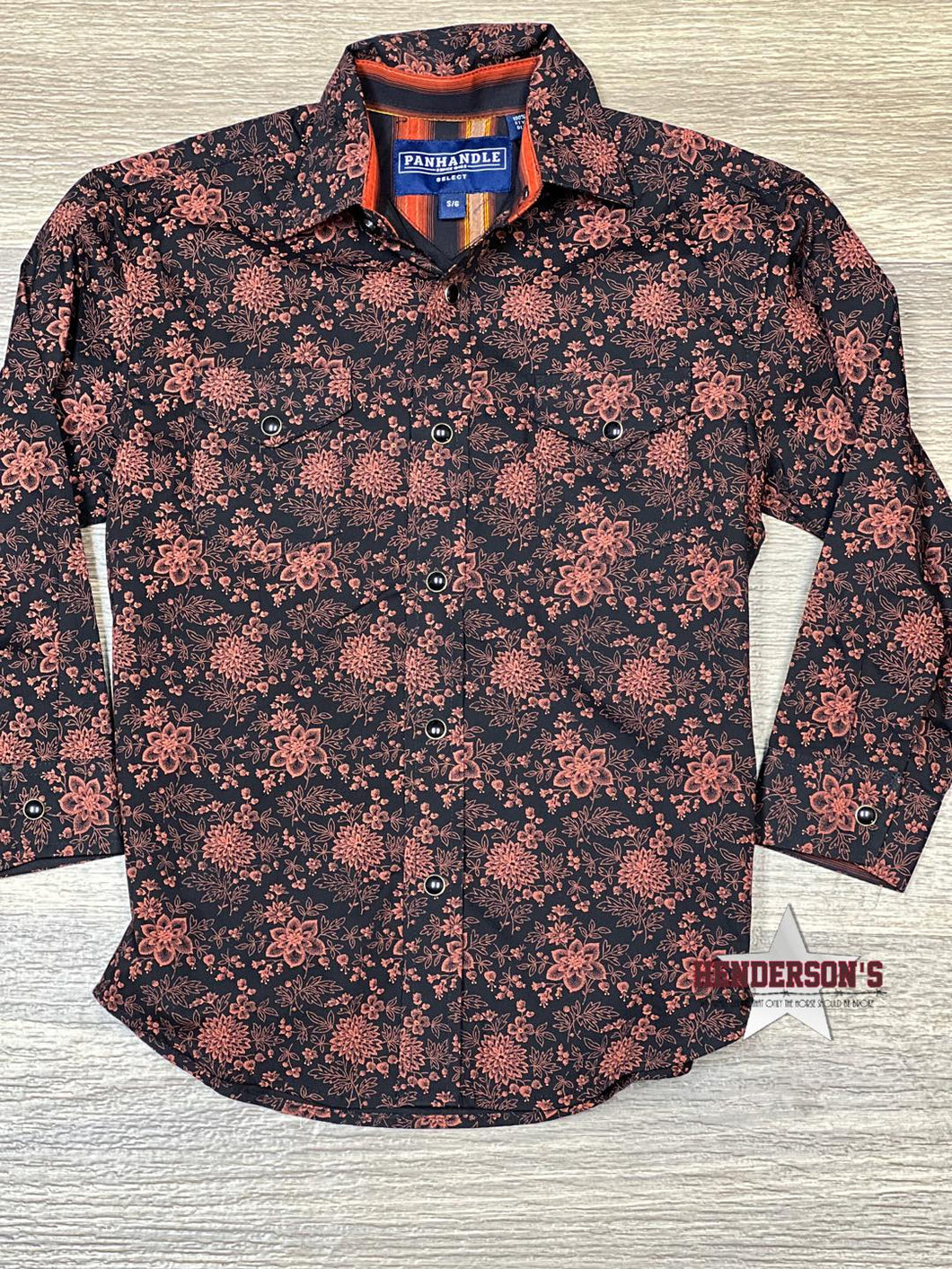 Boy's Floral Print Snap - Henderson's Western Store