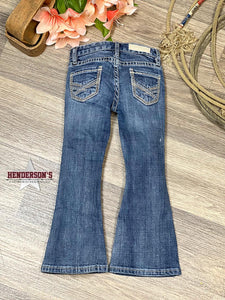 Load image into Gallery viewer, Girl&#39;s Rock &amp; Roll Bootcut Jeans ~ Medium Wash - Henderson&#39;s Western Store