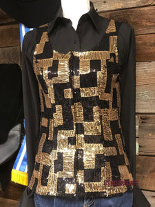 Load image into Gallery viewer, Gold Brick Show Vest Vest Cowgirl Junk Co.   