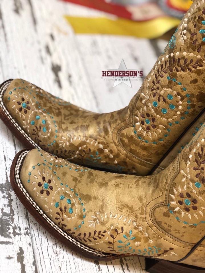 Gold Embroidery Boot - Henderson's Western Store