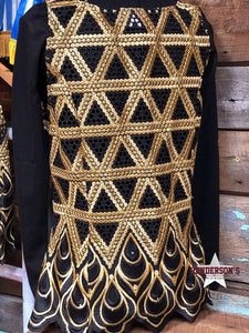 Load image into Gallery viewer, Gold Triangle Show Vest - Henderson&#39;s Western Store