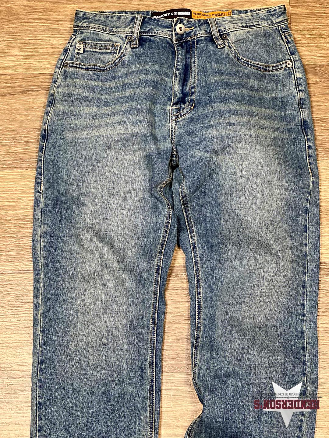 Double Barrel Hooey Jeans by Rock & Roll ~ Vintage Wash - Henderson's Western Store