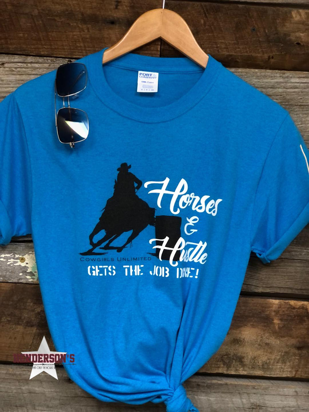 Horses & Hustle Tee - Henderson's Western Store