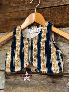 Load image into Gallery viewer, Jadeness &quot;Mini&quot; Youth Bolero Vest Cowgirl Junk   