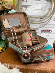 Load image into Gallery viewer, Grissom Saddle Blanket Jewelry Case ~ Square - Henderson&#39;s Western Store