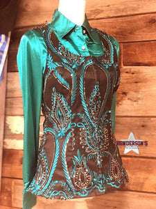 Load image into Gallery viewer, Laura May Chocolate Show Vest Vest Cowgirl Junk Co.   