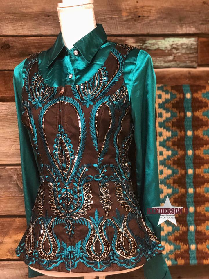 Laura May Chocolate Show Vest Vest Cowgirl Junk Co.   