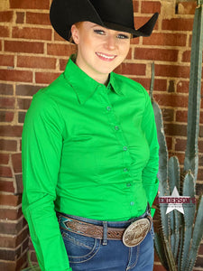 Load image into Gallery viewer, Solid Button Down Shirts ~ Lime - Henderson&#39;s Western Store