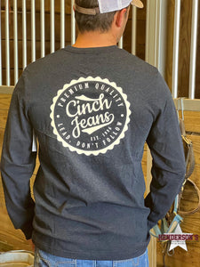 Load image into Gallery viewer, Cinch Long Sleeve Tee ~ Navy - Henderson&#39;s Western Store