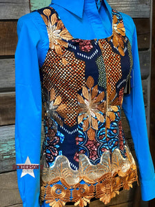 Load image into Gallery viewer, Mary Be Golden Show Vest - Henderson&#39;s Western Store
