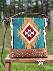 Load image into Gallery viewer, MW Aztec Tapestry Crossbody - Henderson&#39;s Western Store