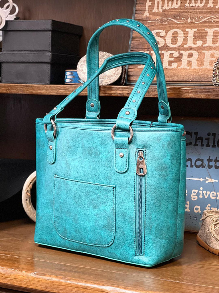 Montana West Whipstitch Studs Tote - Henderson's Western Store