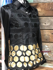 Load image into Gallery viewer, Gold Coin Show Vest - Henderson&#39;s Western Store