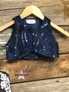 Navy Waves "Mini" Bolero Vest Cowgirl Junk Co.   