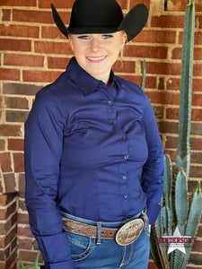 Load image into Gallery viewer, Solid Button Down Shirts ~ Navy - Henderson&#39;s Western Store