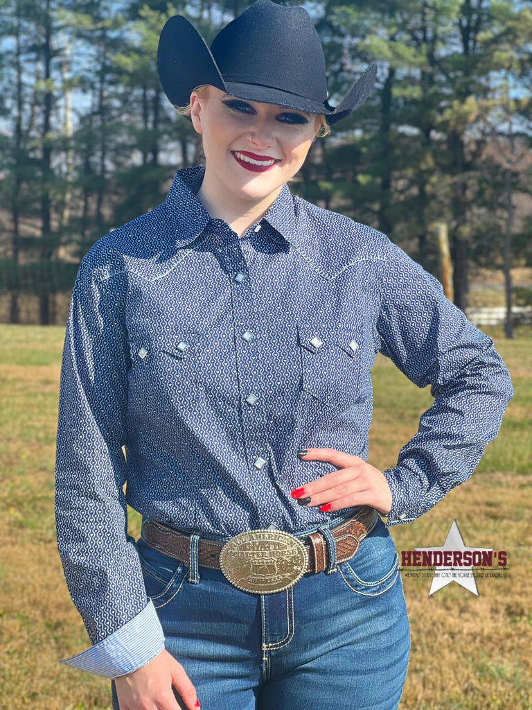 Rough Stock For Her - Navy Geo - Henderson's Western Store