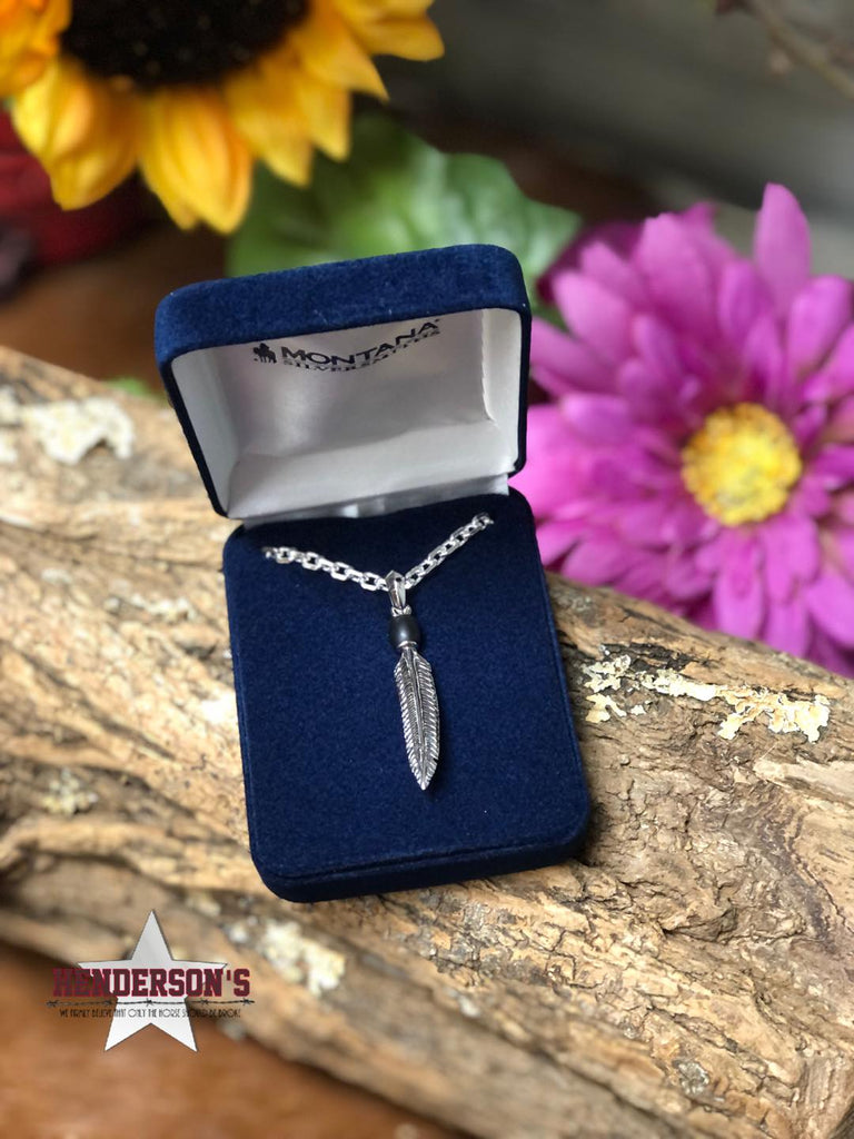 Straight To The Point Feather Jewelry Montana Silver   