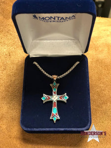 Load image into Gallery viewer, Embracing Faith Cross Necklace - Henderson&#39;s Western Store