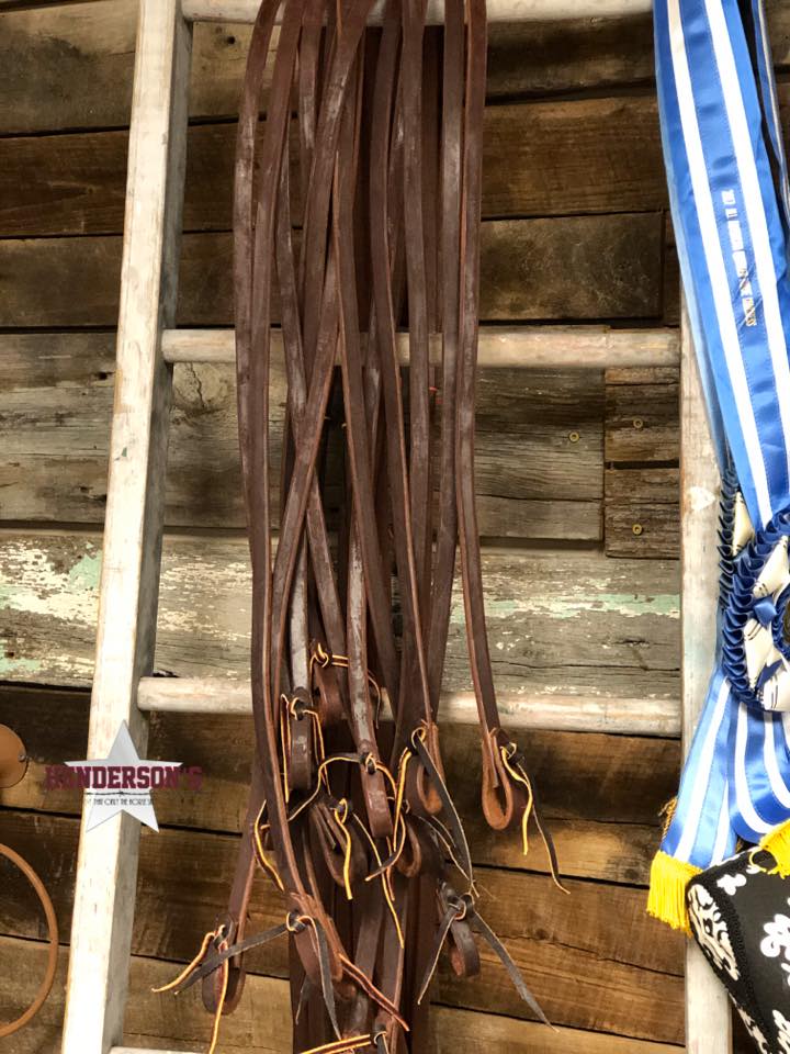 Oiled Harness Reins ~ 5/8" - Henderson's Western Store