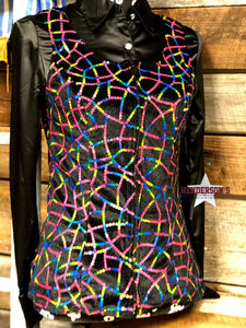 Load image into Gallery viewer, Over The Rainbow Show Vest Vest Cowgirl Junk Co.   