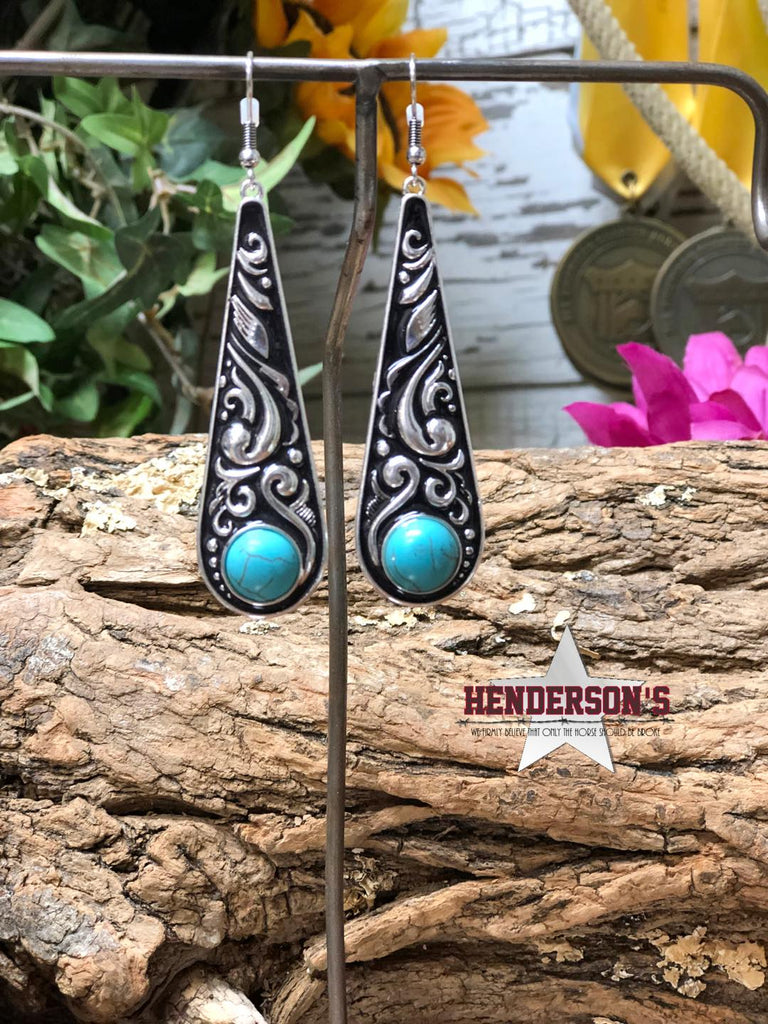 Paisley Teardrop Earrings - Henderson's Western Store
