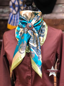 Load image into Gallery viewer, Rodeo Drive Wild Rags/Scarf ~ Peacock Paisley scarfs Rodeo Drive   
