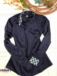 Load image into Gallery viewer, Sateen Concealed Zipper Show Shirt ~ Deep Plum - Henderson&#39;s Western Store