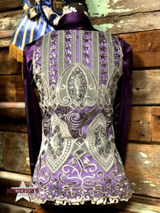 Load image into Gallery viewer, Plum Elegant Show Vest - Henderson&#39;s Western Store