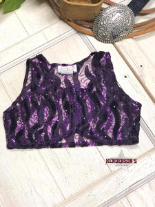 Load image into Gallery viewer, Purple Velvet Youth &quot;Mini&quot; Bolero - Henderson&#39;s Western Store