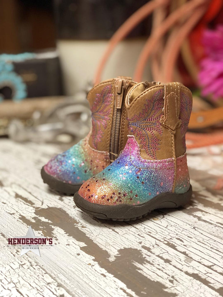 Rainbow Glitter Boots - Henderson's Western Store