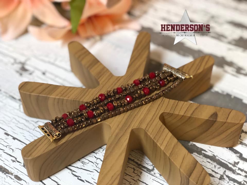 Watch Bands Jewelry Cowgirl Junk Co. Red  