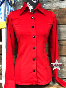 Load image into Gallery viewer, DIY Conceal Zipper Show Shirt ~ Red - Henderson&#39;s Western Store