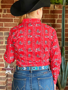 Load image into Gallery viewer, Ladies Red Label Printed Blouse - Henderson&#39;s Western Store
