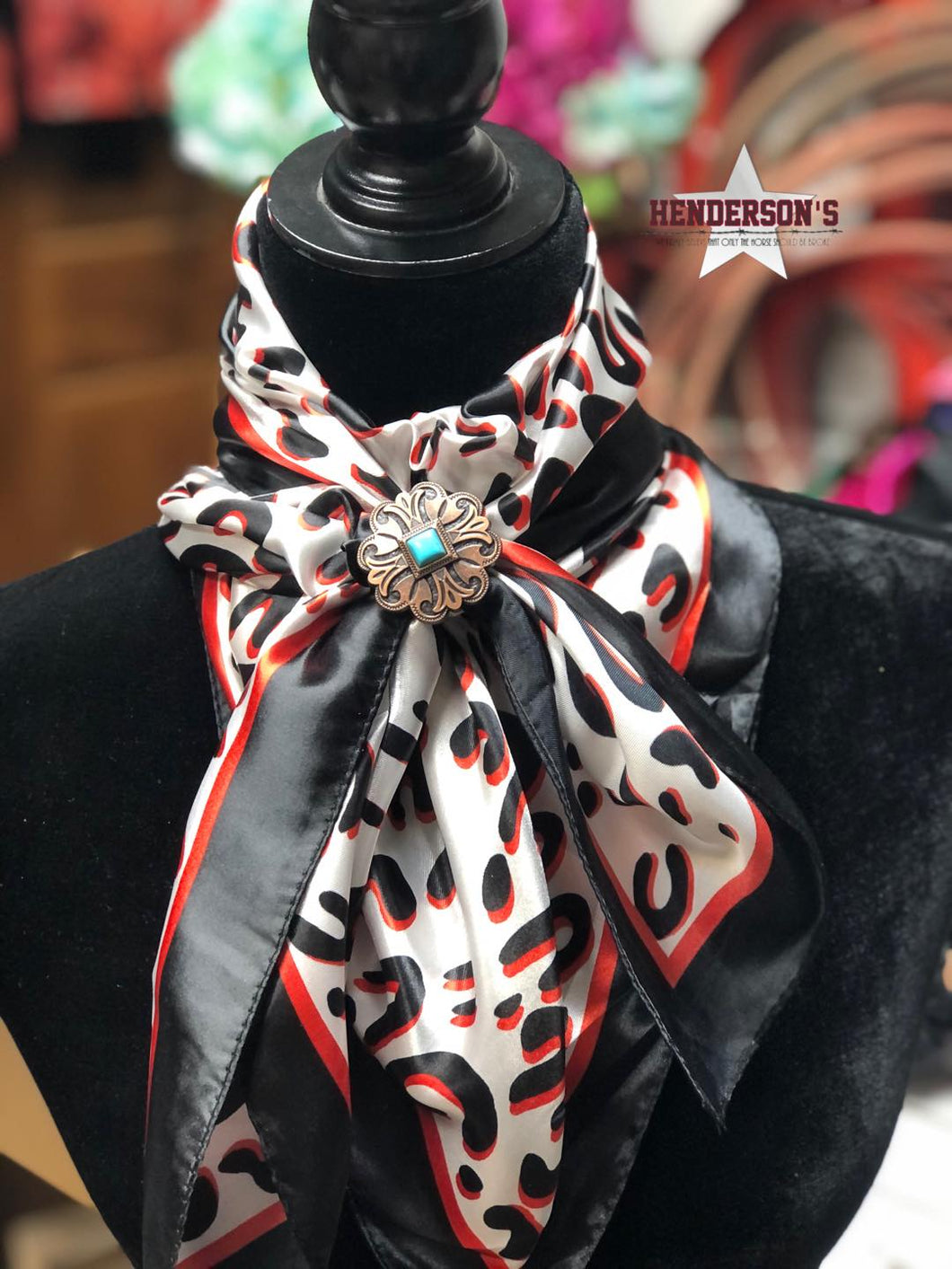 Rodeo Drive Wild Rags/Scarf ~ Red Leopard - Henderson's Western Store