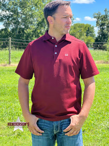 Load image into Gallery viewer, Arenaflex Polo by Cinch ~ Brick Red - Henderson&#39;s Western Store