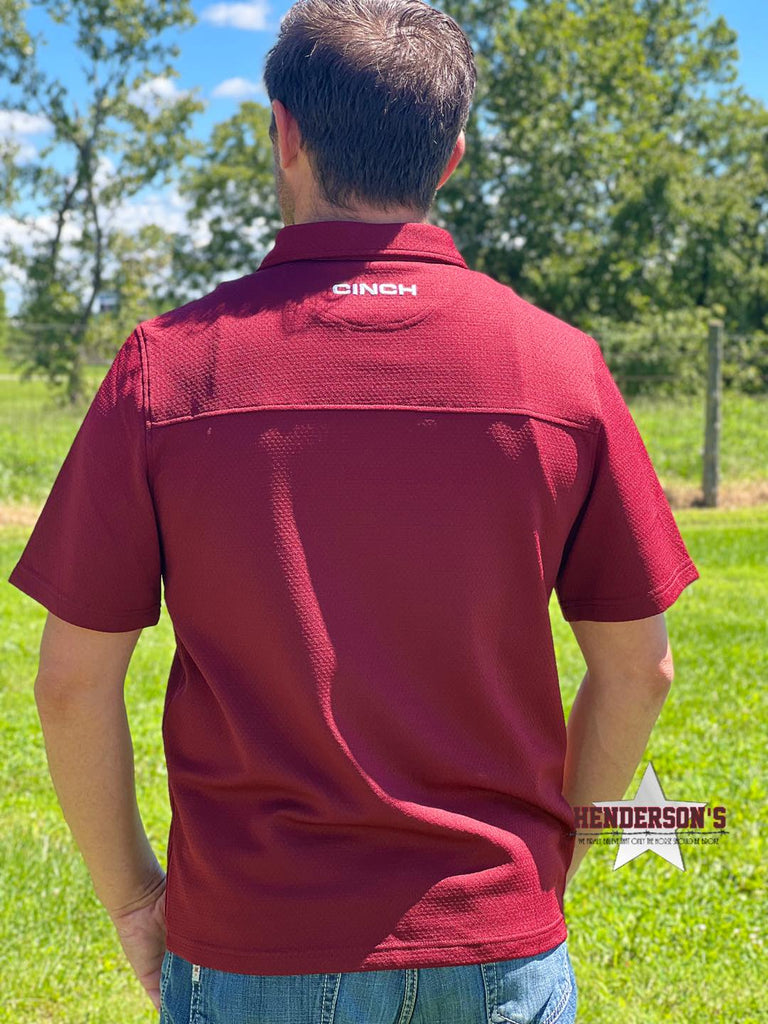 Arenaflex Polo by Cinch ~ Brick Red - Henderson's Western Store