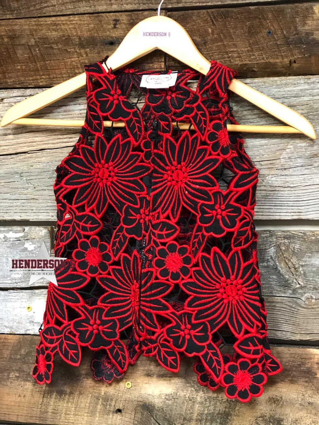 Red Youth Vest - Henderson's Western Store