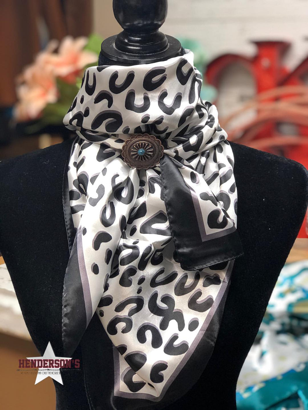Rodeo Drive Wild Rags/Scarf ~ White Leopard scarfs Rodeo Drive   