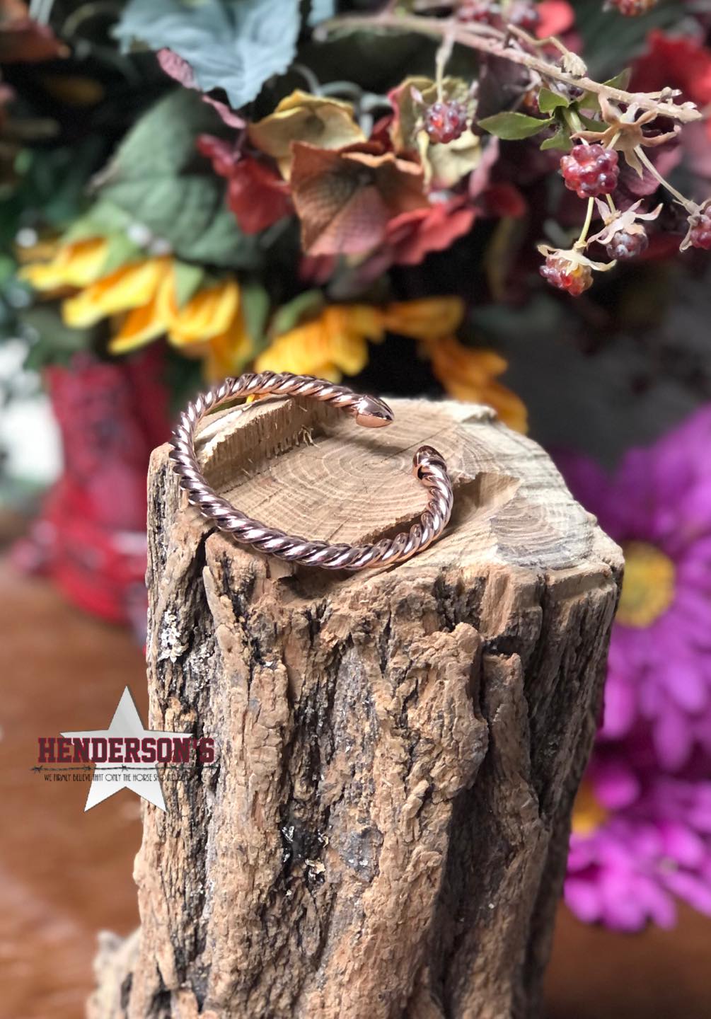 Roped In Rose Gold Cuff - Henderson's Western Store