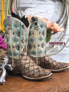 Load image into Gallery viewer, Big Bass Aztec Boot - Henderson&#39;s Western Store